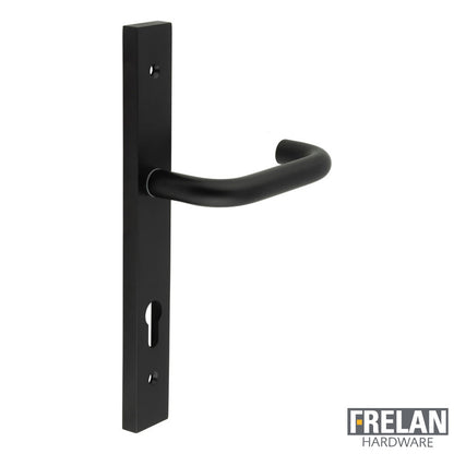 DOOR HANDLE BACKPLATE MULTI POINT 149x19x67 BLK