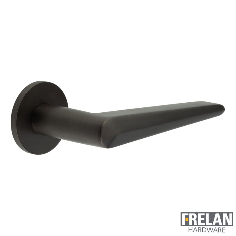 DOOR HANDLE ROUND ROSE SPRUNG 140x25x72 DBZ