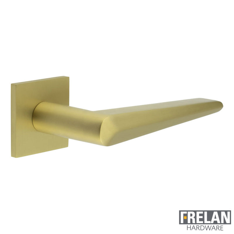 DOOR HANDLE SQUARE ROSE UNSPRUNG 140x25x72 SBR