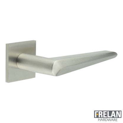 DOOR HANDLE SQUARE ROSE UNSPRUNG 140x25x72 SSS