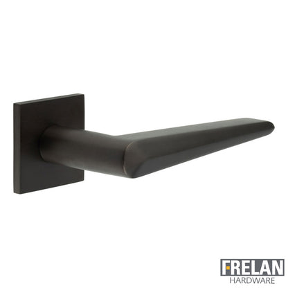 DOOR HANDLE SQUARE ROSE FIXED DEAD 140x25x72 DBZ