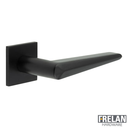 DOOR HANDLE SQUARE ROSE FIXED DEAD 140x25x72 BLK