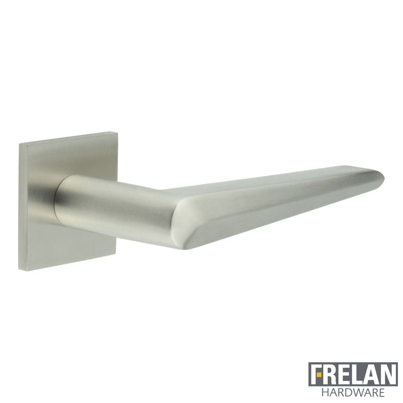 DOOR HANDLE SQUARE ROSE FIXED DEAD 140x25x72 SSS