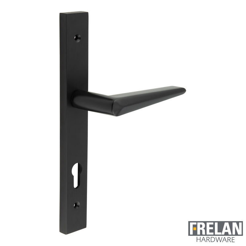 DOOR HANDLE BACKPLATE MULTI POINT 140x25x72 BLK