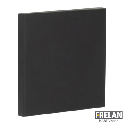 ESCUTCHEON COVER SQUARE ROSE BLANK 54x54x6 BLK