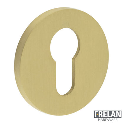 ESCUTCHEON COVER ROUND ROSE EURO KEYWAY 54x6 SBR