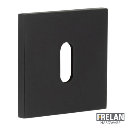 ESCUTCHEON COVER SQUARE ROSE STANDARD KEYWAY 54x54x6 BLK
