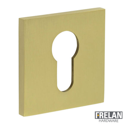ESCUTCHEON COVER SQUARE ROSE EURO KEYWAY 54x54x6 SBR