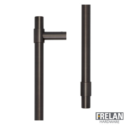 CRES T-BAR PULL HANDLE 425HC D20x508x72 FACE DBZ