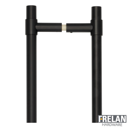CRES T-BAR PULL HANDLE 425HC D20x508x72 B2B BLK