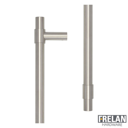 CRES T-BAR PULL HANDLE 425HC D20x508x72 FACE SSS