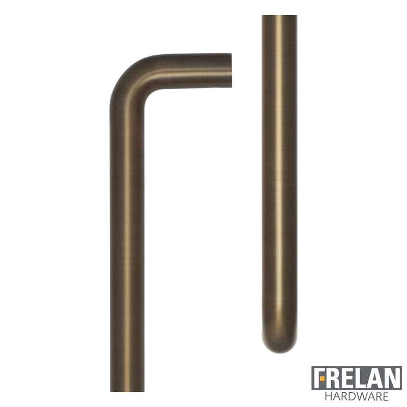 CRES D SHAPED PULL HANDLE 425HC D20x444x67 BOLT ABR