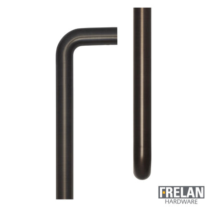 CRES D SHAPED PULL HANDLE 425HC D20x444x67 BOLT DBZ