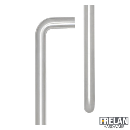 CRES D SHAPED PULL HANDLE 425HC D20x444x67 FACE SSS