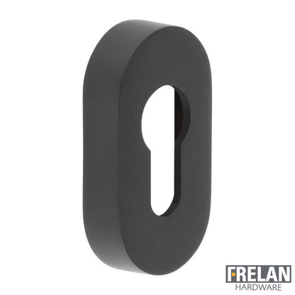 CRES EURO ESCUTCHEON OVAL 65x35x13 BLK