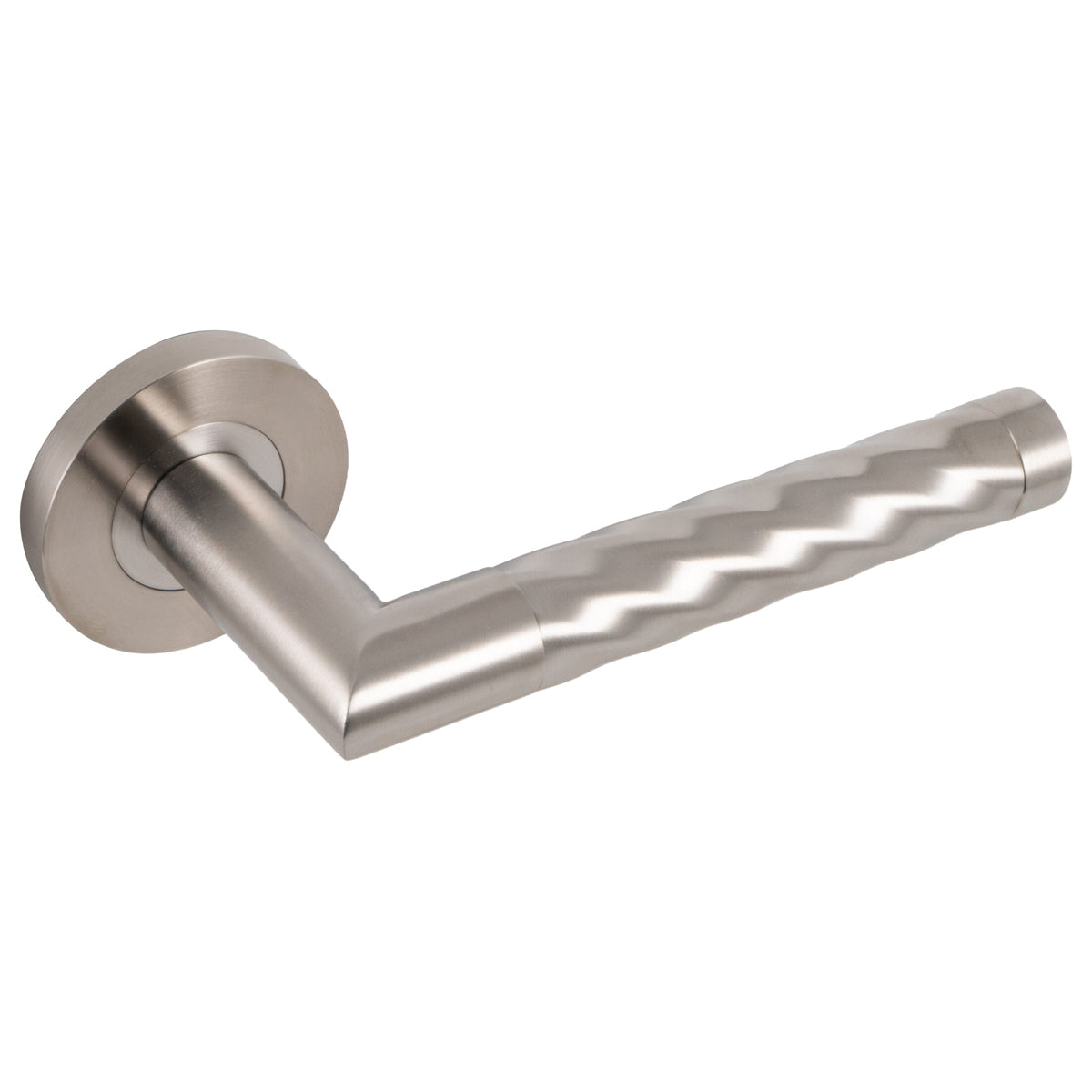 ECLIPSE HELIX LEVER HANDLE+ROSE D52 SS304 SSS by FRISCO UK SALES LTD