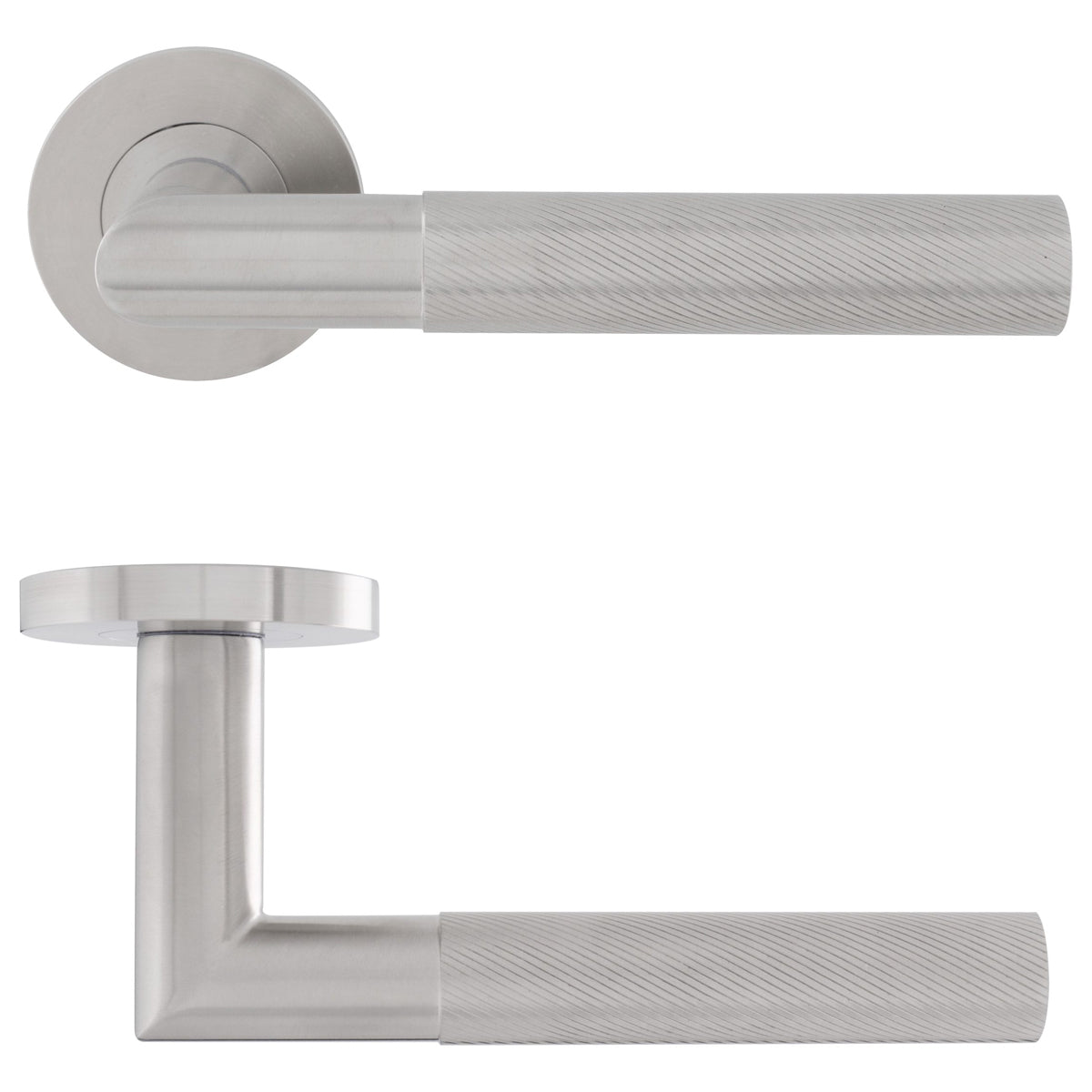 ECLIPSE REVOLVE LEVER HANDLE+ROSE D52x136 SS304 SSS by FRISCO UK SALES LTD