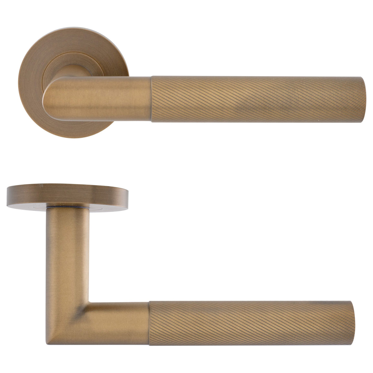 ECLIPSE REVOLVE LEVER HANDLE+ROSE D52x136 SS304 MAB by FRISCO UK SALES LTD