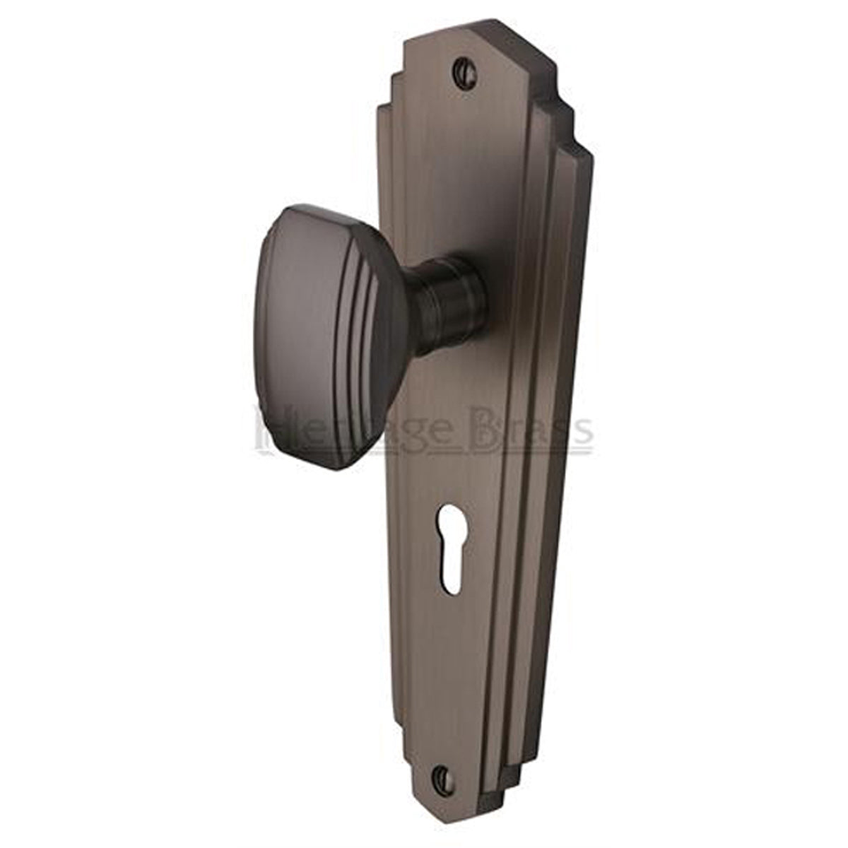 CHARLSTON KNOB+PL 203x65 LOCK MBZ