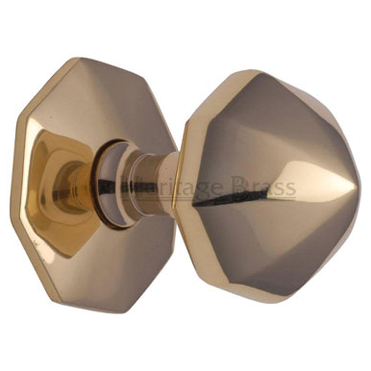 CENTRE DOOR KNOB FACET 57x57x81 PBR