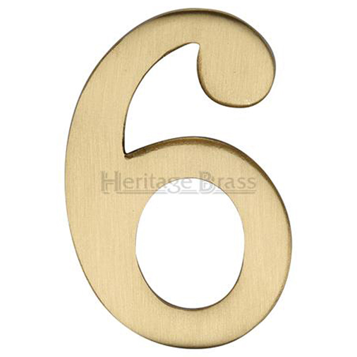 NUMERAL SELF ADH FLAT #6 51 SBR by M MARCUS LTD