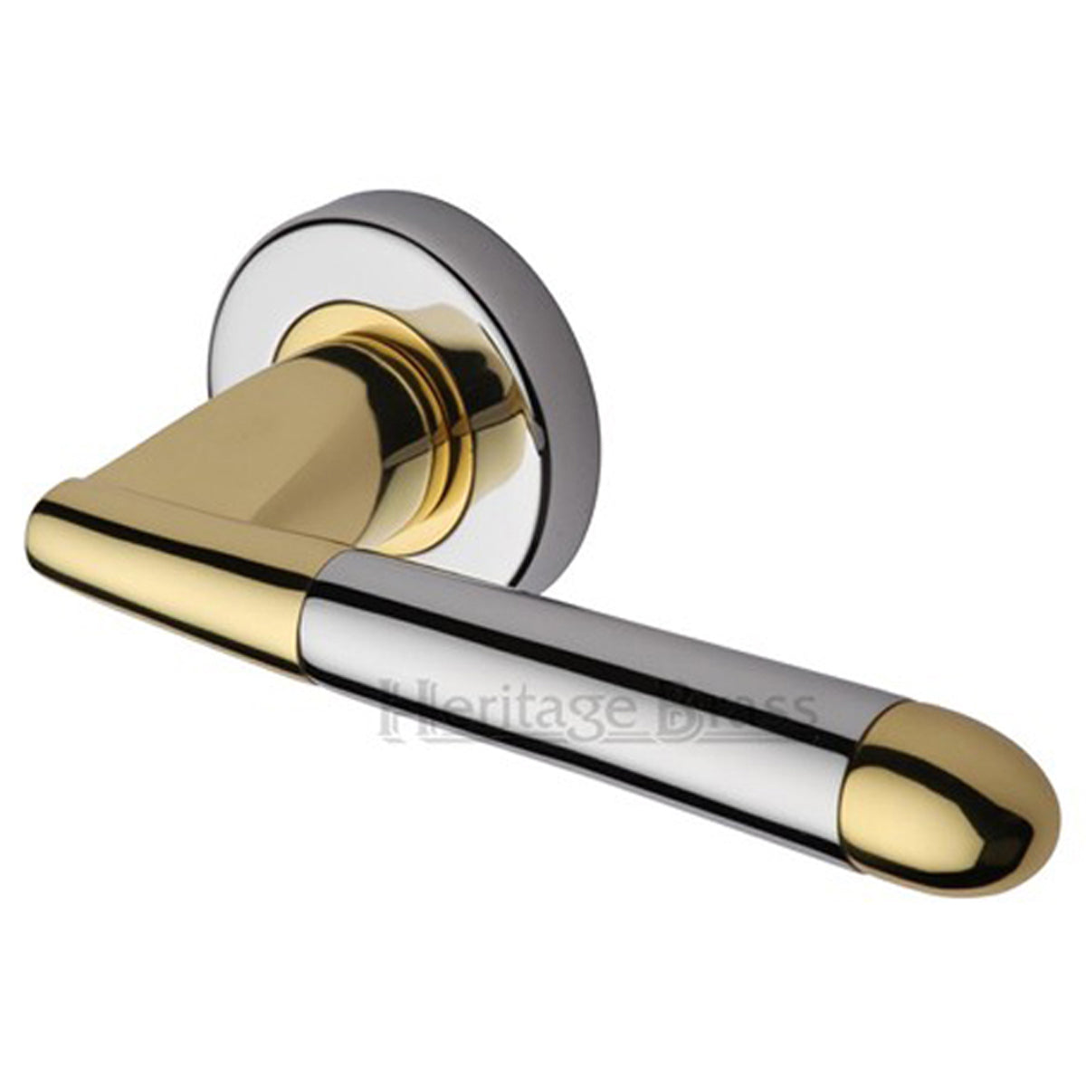 TURIN L HANDLE+ROSE D53x140 PC/PB