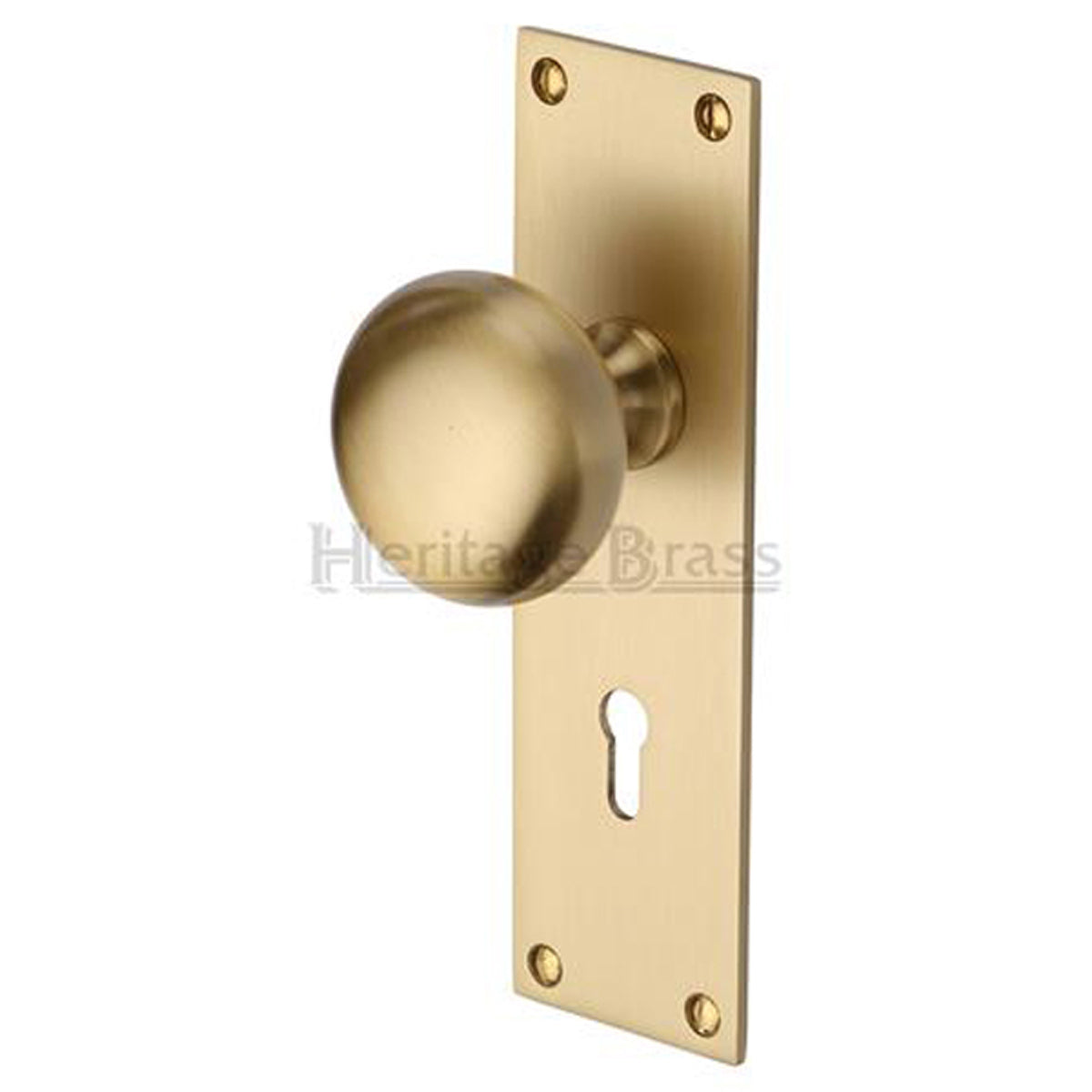 BALMORAL KNOB+PL 170x50 LOCK SBR
