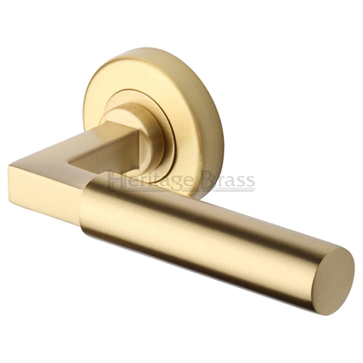 BAUHAUS L HANDLE+ROSE D53x125 SBR by M MARCUS LTD