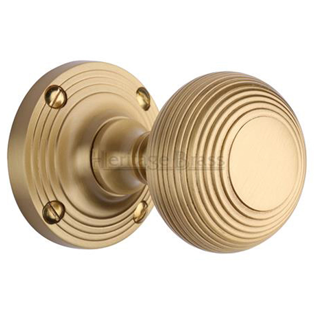 REEDED MORTICE KNOB D60x89 SBR