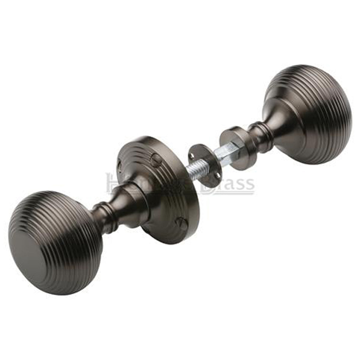 REEDED MORTICE RIM KNOB D60x89 MBZ – DHM409A