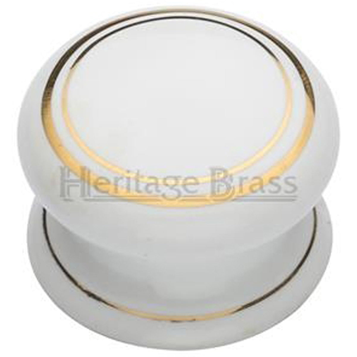 PORCELAIN CABINET KNOB D38 GOLD