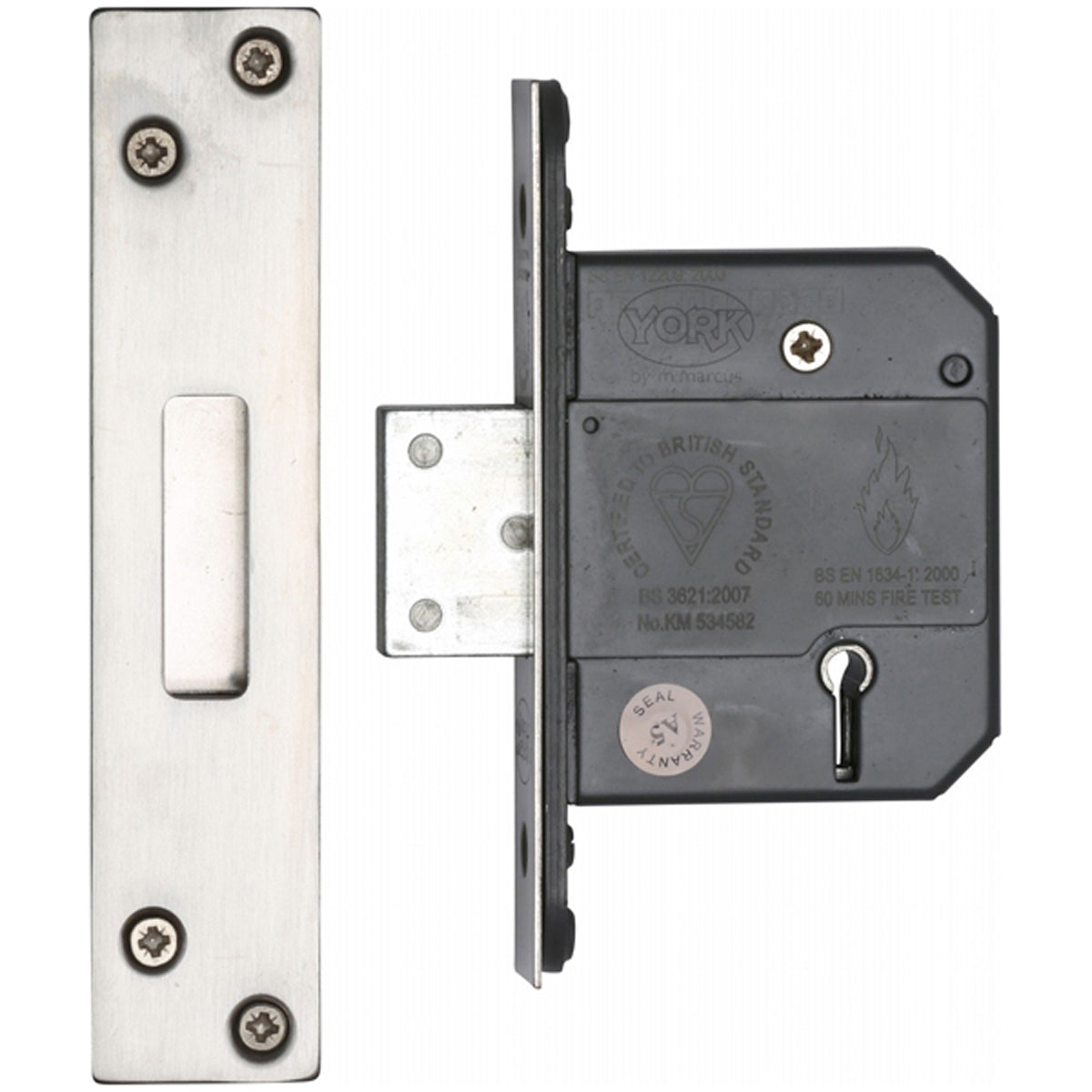 YORK 5LEVER SASH LOCK BS 76 AT by M MARCUS LTD