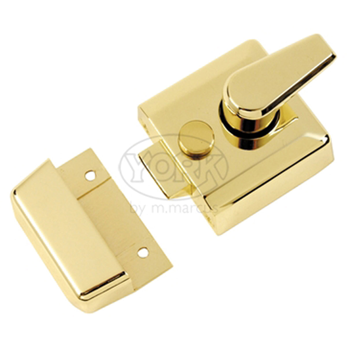 NIGHTLATCH 40mm POLISHED BRASS PLATED by M MARCUS LTD