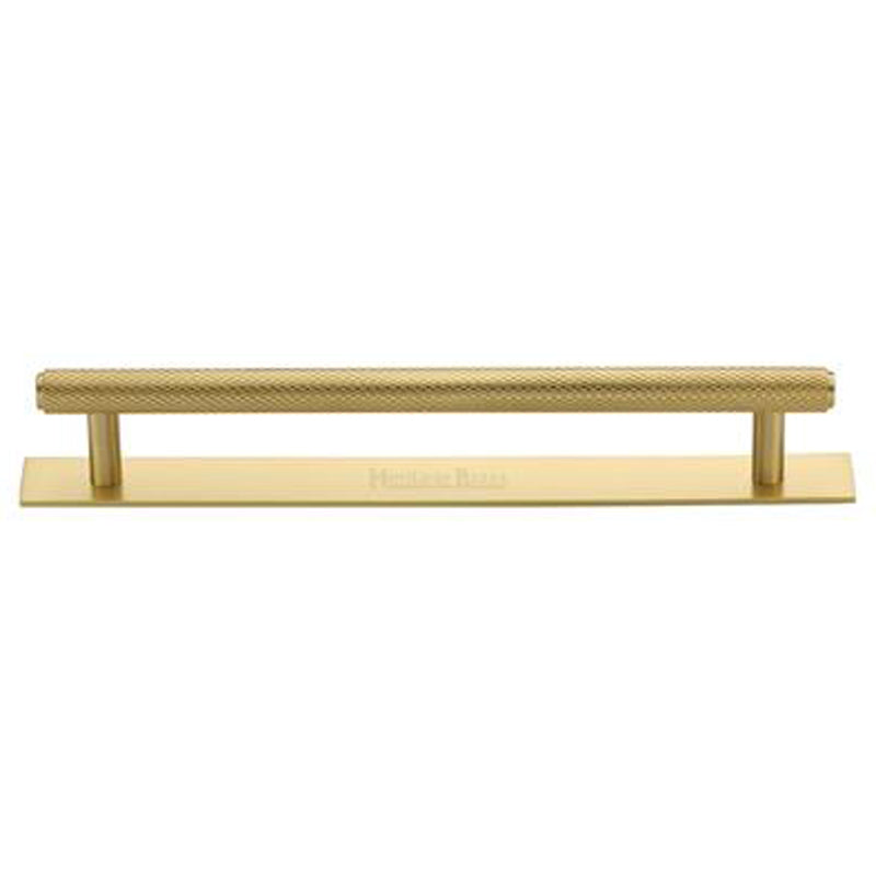 KNURLED CABINET PULL 128HC 160x19x33 SBR by M MARCUS LTD