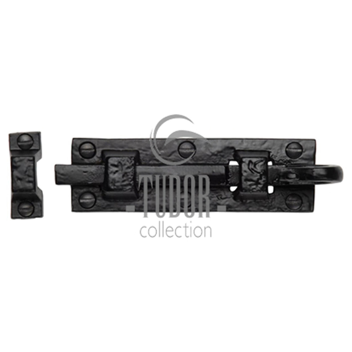 BLACK DOOR BOLT STRAIGHT COIN 76