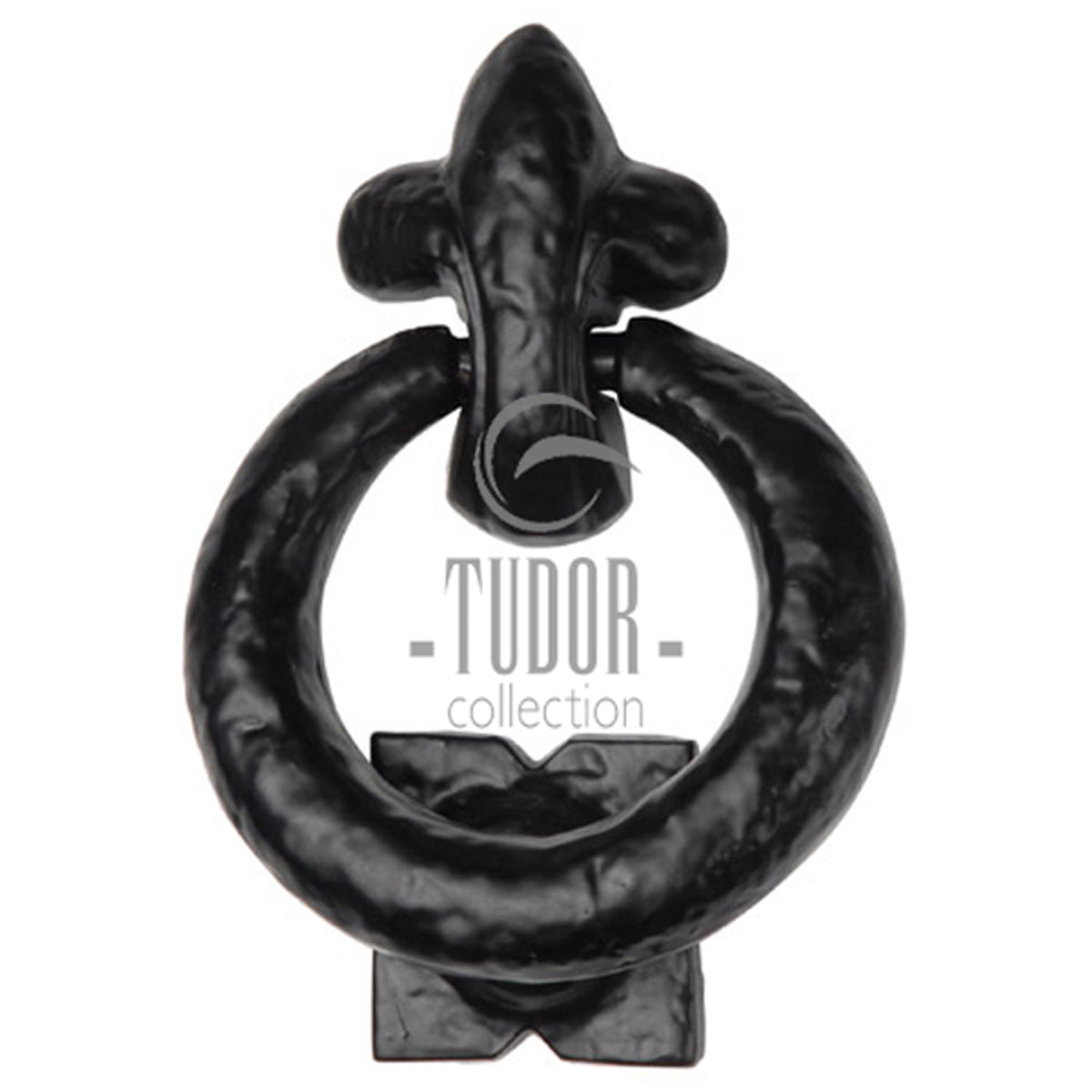 BLACK DOOR KNOCKER RING 127 IR/BLK