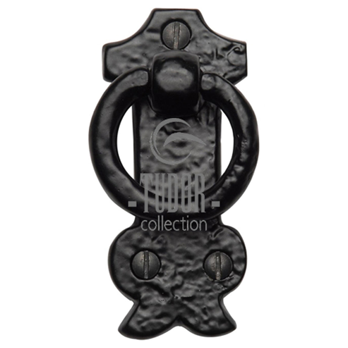 BLACK CABINET PULL+PLATE S RING