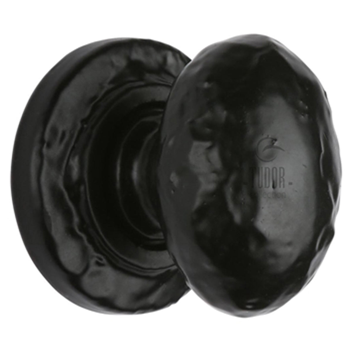 BLACK KNOB OVAL D32x32