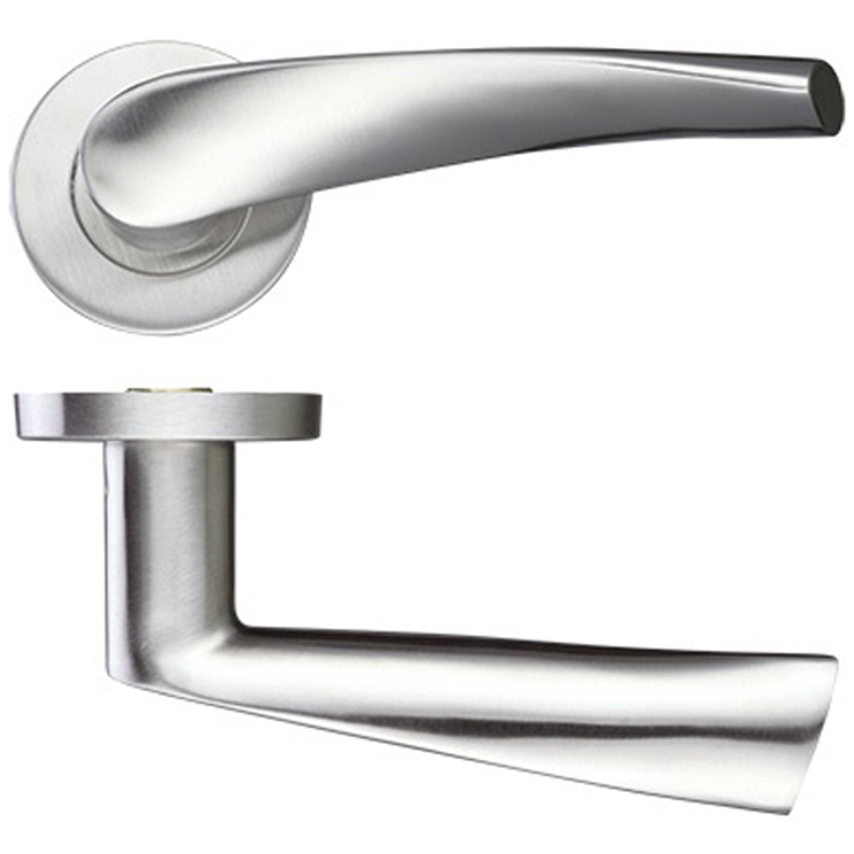 ZCS2 LEVER HANDLE CURV 125.0 201SS