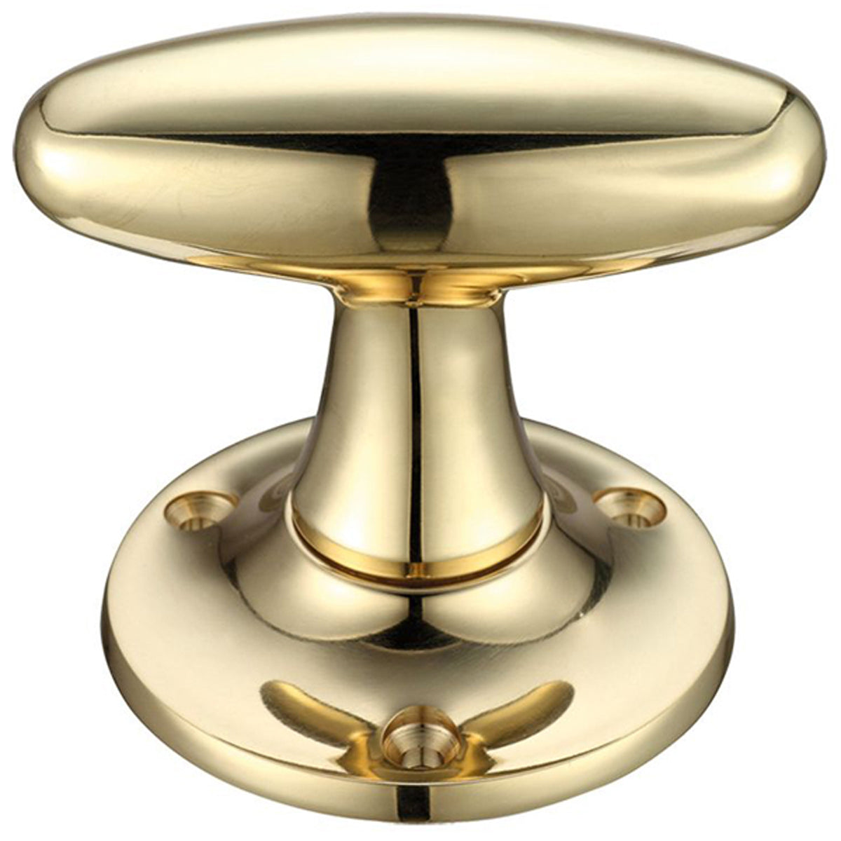 F&B MORTICE KNOB EOVL 74x25 PBR