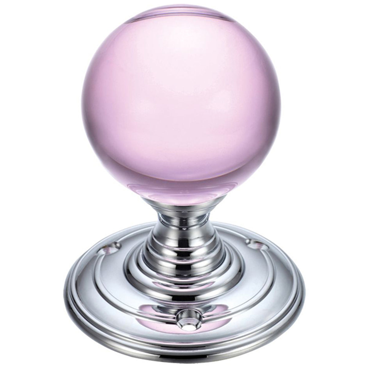 F&B GLASS MRT KNOB BALL D55 PCP/PNK