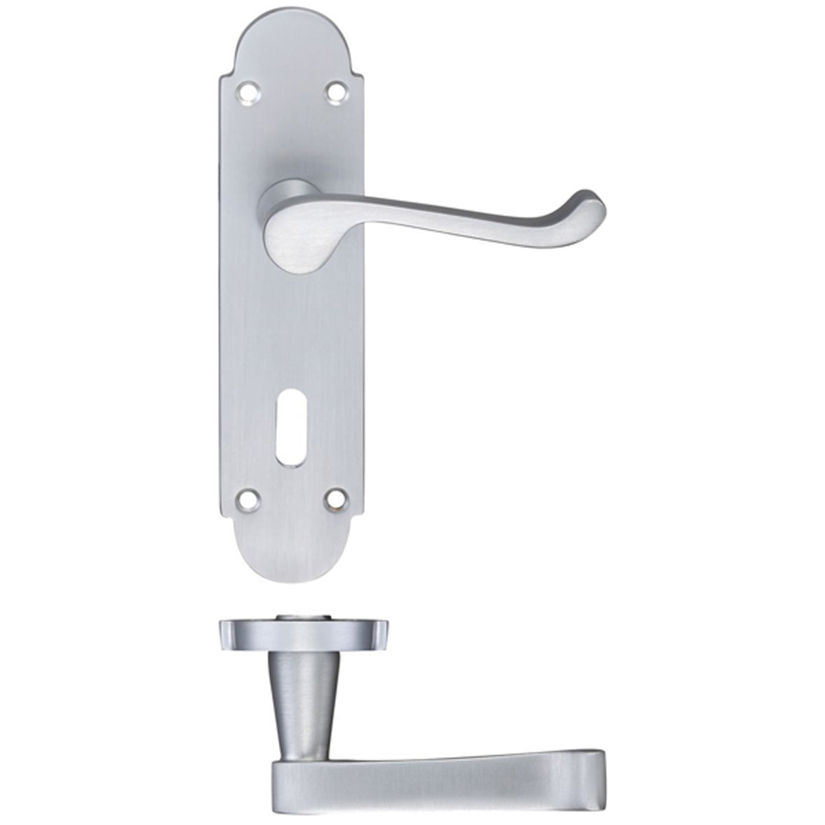 PRO VICTORIAN SCROLL LEVER SHAPED LOCK 168x42x85 SCP