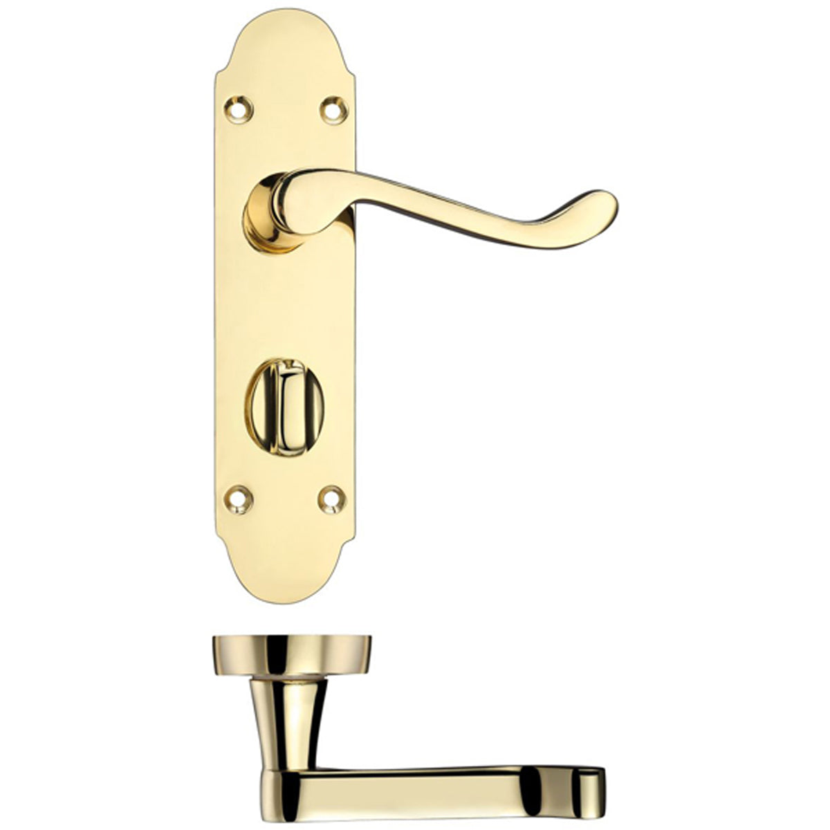 PRO VICTORIAN SCROLL LEVER SHAPED BATH 168x42x85 EBR