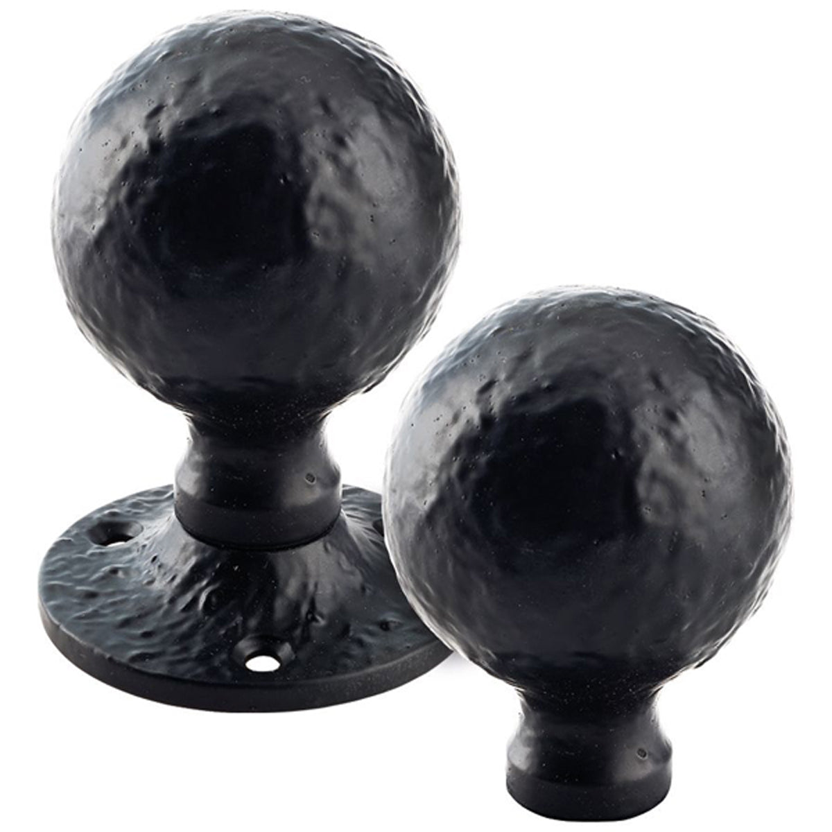 FOX MORTICE KNOB BALL RIM D55 BLK