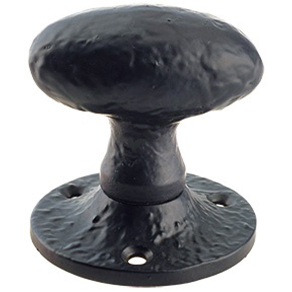 FOX MORTICE KNOB OVAL D55 BLK