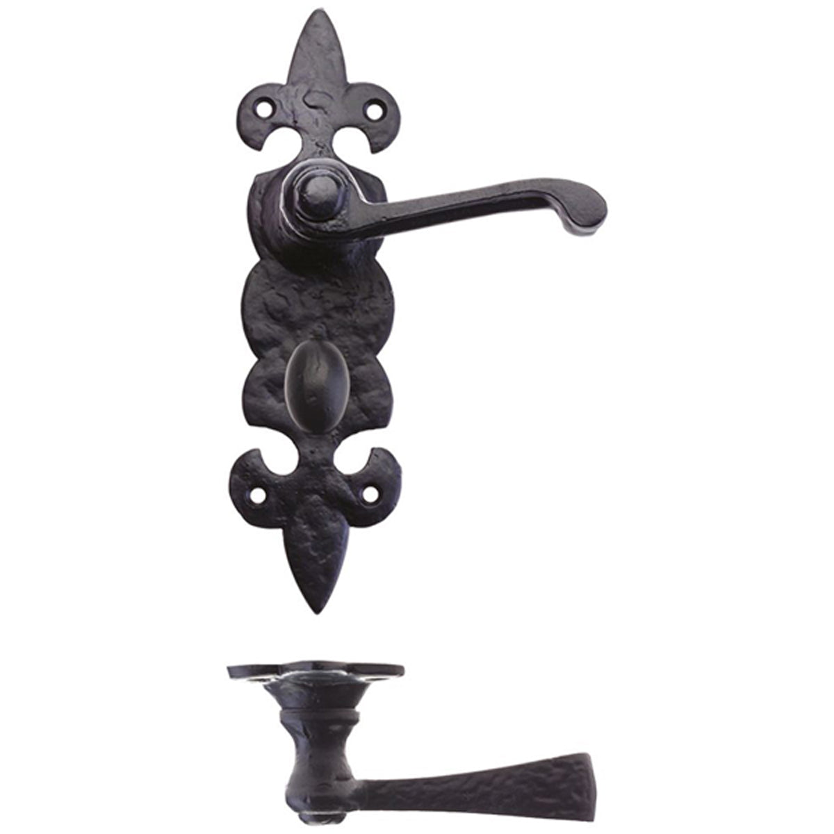 FOX LEVER HANDLE FDL BATH 200 BLK