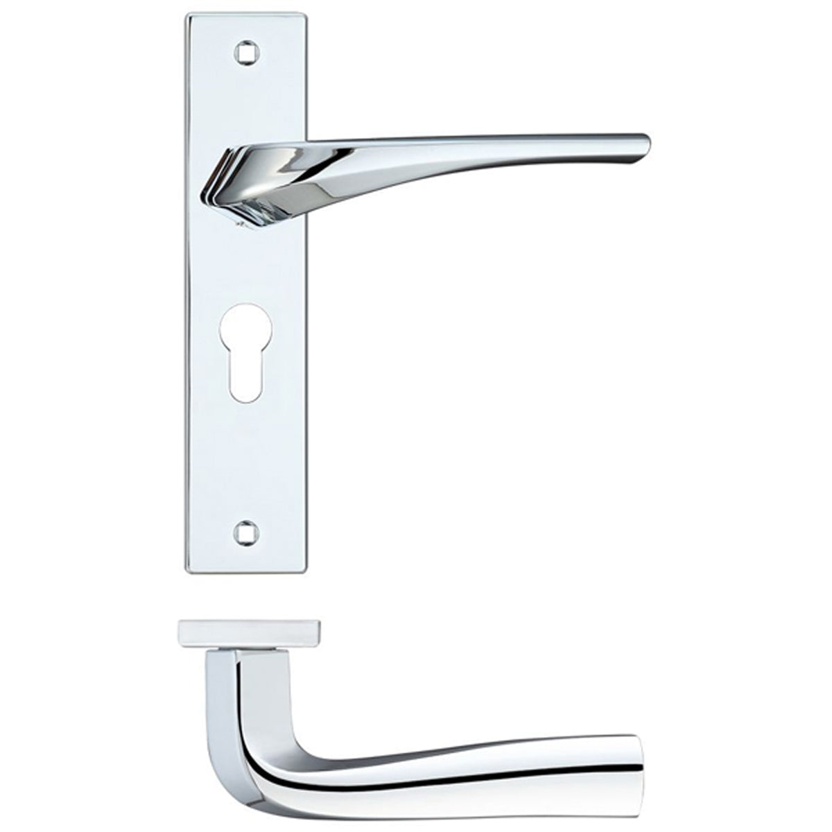 RM ARIES LEVER HANDLE+BP EURO48 PCP