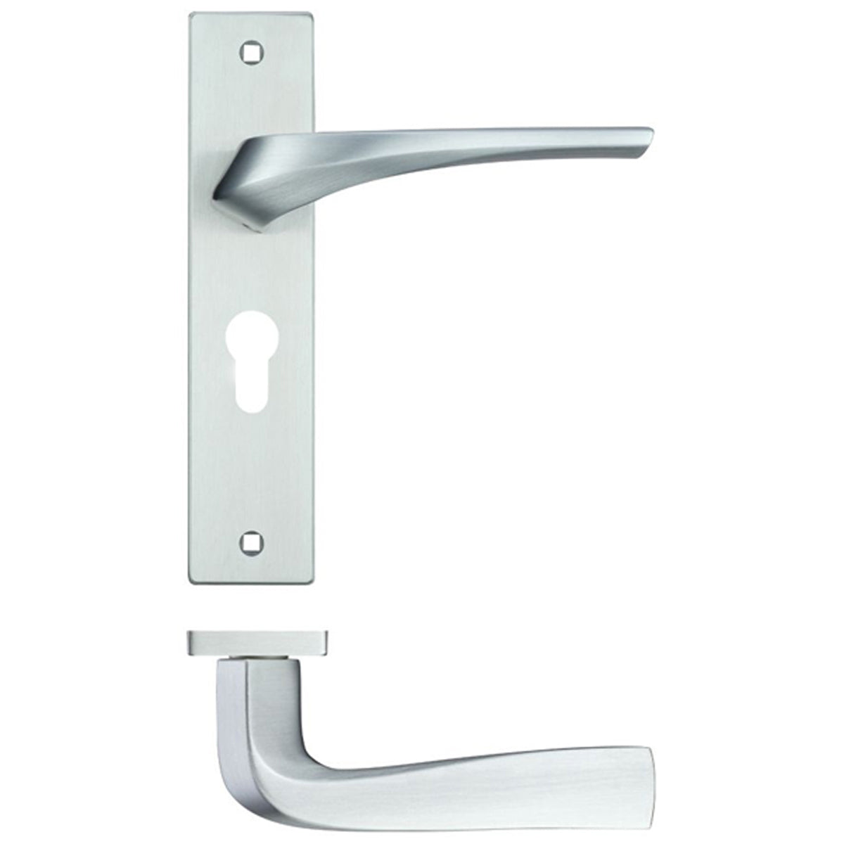 RM ARIES LEVER HANDLE+BP EURO48 SCP