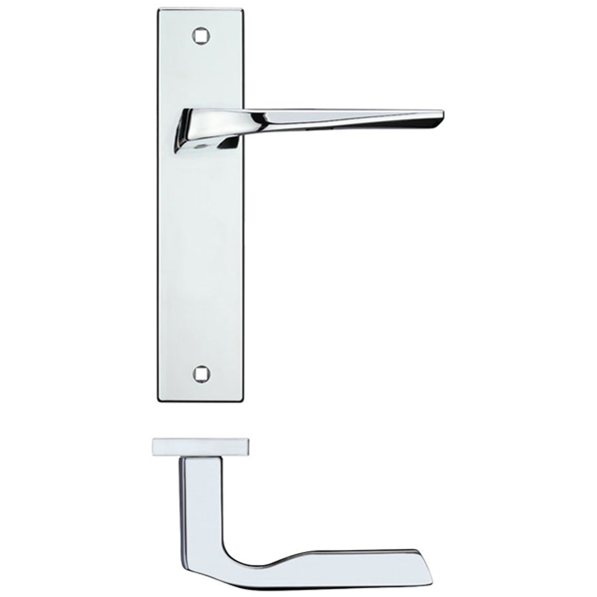 RM LYRA LEVER HANDLE+BP LATCH PCP