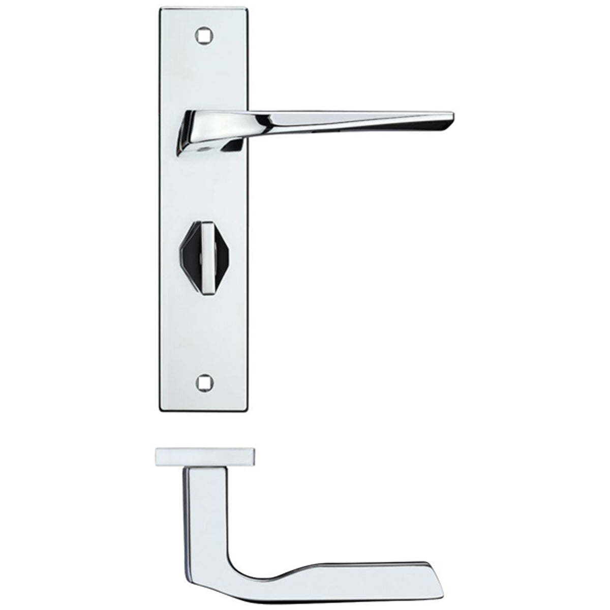 RM LYRA LEVER HANDLE+BP BATH57 PCP